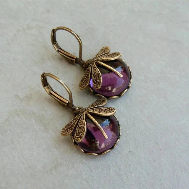 Spherical Gulibelle Earrings in Antique Gold
