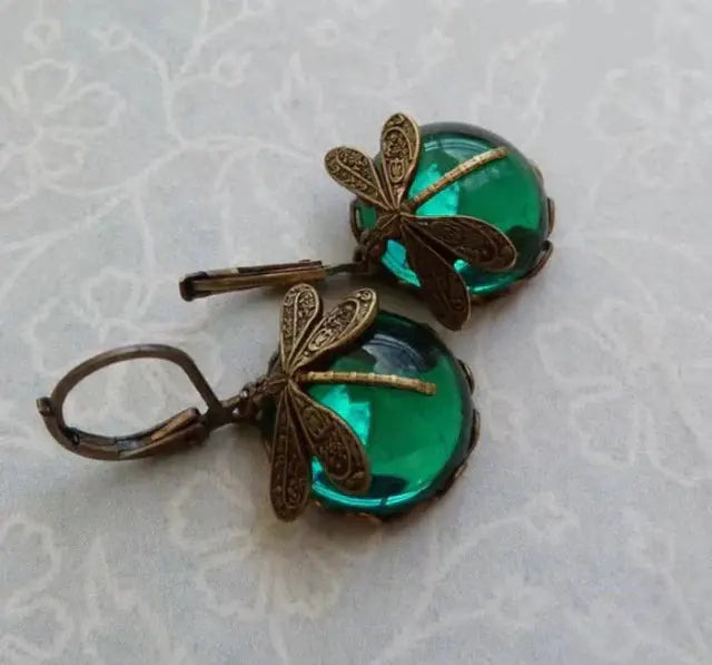 Spherical Gulibelle Earrings in Antique Gold