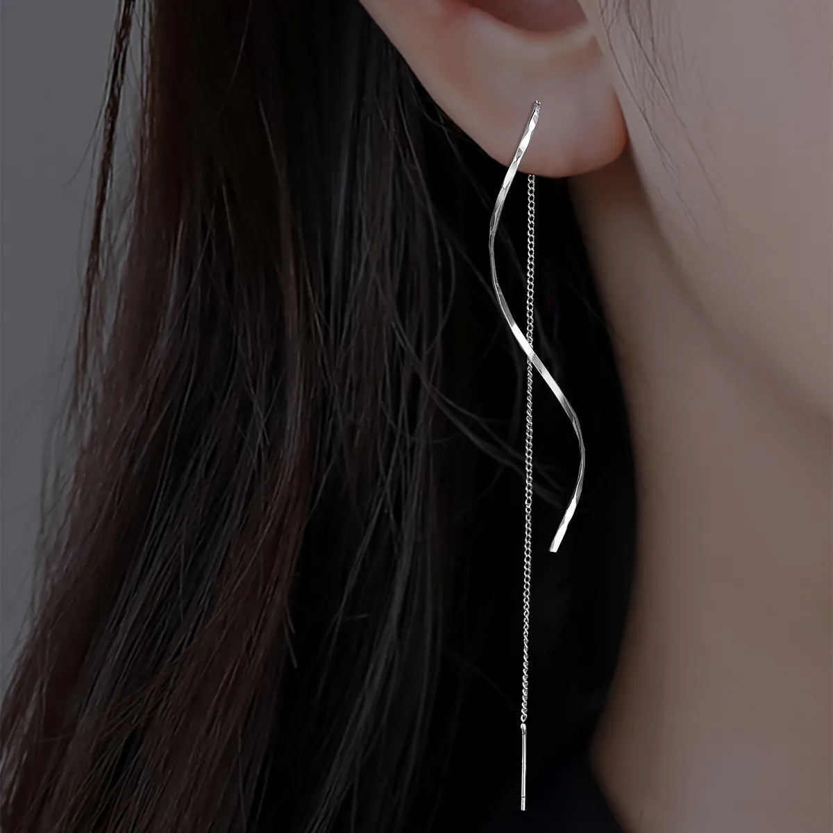 Long Wavy Earrings