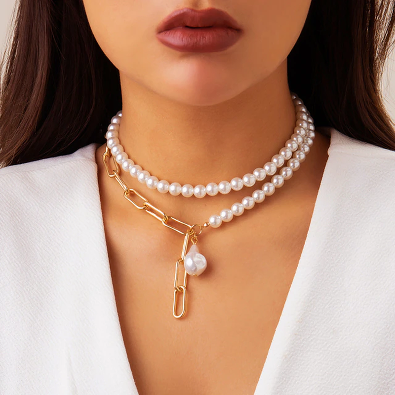 Vintage Multi-Layered Pearl Necklace